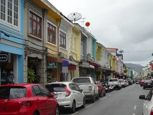 Thalang Road in Phuket Old Town